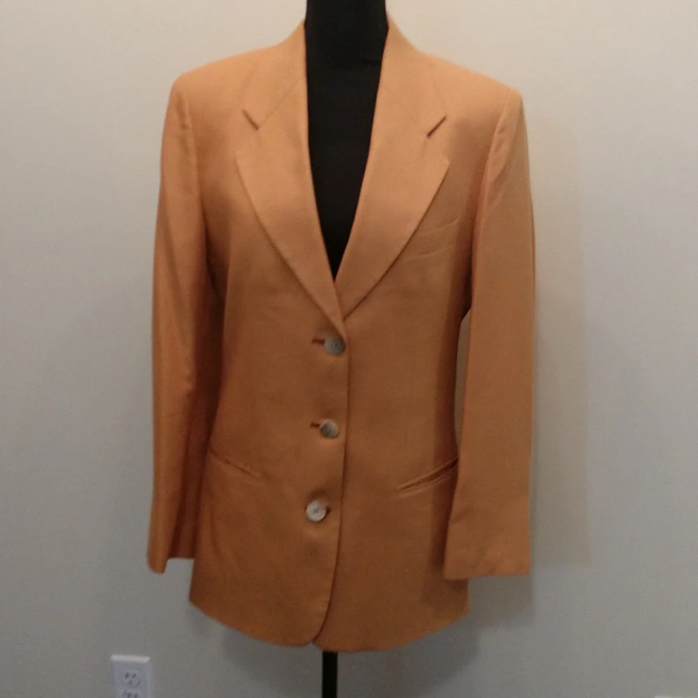 Women's Mark Shale Blazer and Pant Set Size 8‎ Gold and Plaid